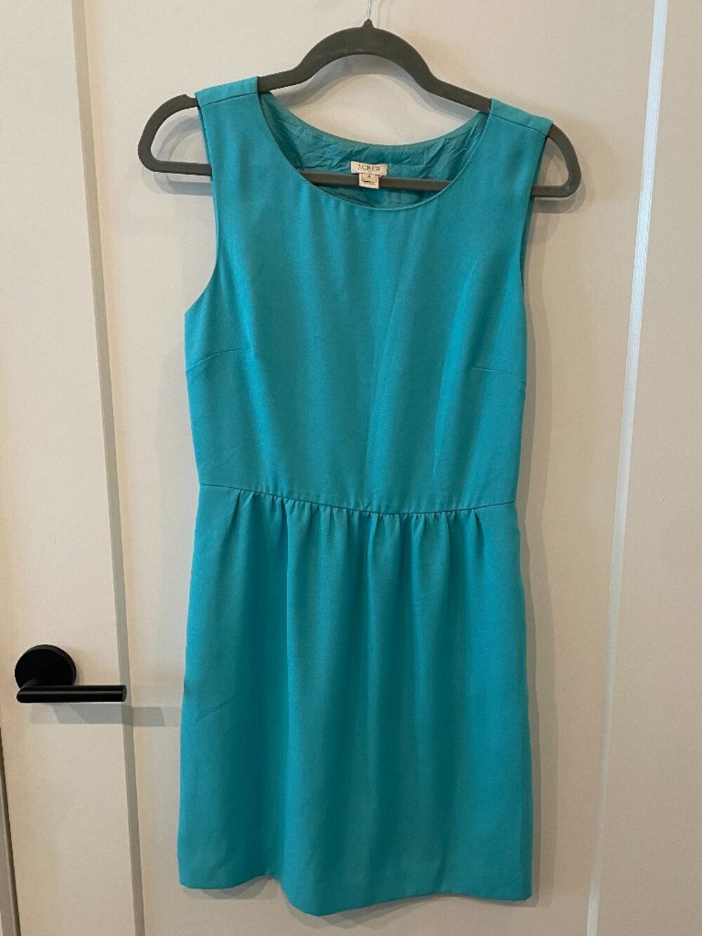 J.Crew Teal Sleeveless Dress Size 4 Fit and Flare
